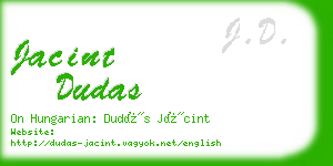 jacint dudas business card